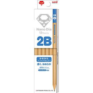 三菱鉛筆 かきかた鉛筆 ナノダイヤ 木軸 2B 小学生 青 1ダース K69062B｜miyanojin3