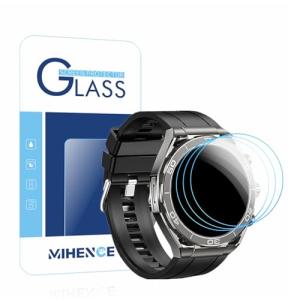 Mihence 保護フィルムに適用され LSW6 1.52インチスマートウォッチ, 9H ガラス保護フィルム と互換性のある FOSMET LSW6 スマートウォッチ3枚入り｜miyanojin6