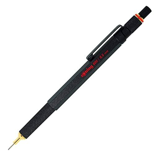 ロットリングRotring ROTRING800 ブラック シャープペンシル 0.5mm 回転式ノッ...