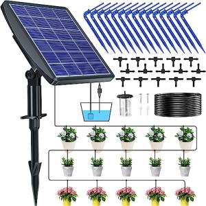 NFESOLAR 自動散水タイマー 自動水やり 植物 自動 給水器 15鉢対応可能 給水システムタイマー装置 留守 自動水やり ビオトープ ドリップ散水システム｜miyanojin7