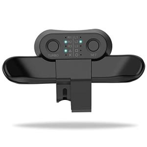 2023年度 PS4 背面ボタンアタッチメントPS4 コントローラー用 背面パドル ブラック 簡単設定 リコイル制御 連射 ターボ 機能ボタンのマッピング Play｜miyanojin7