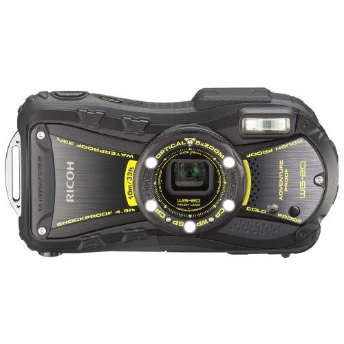 RICOH 防水デジタルカメラ RICOH WG-20 ブラック 防水10m耐ショック1.5m耐寒-...