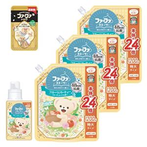 ファーファ 柔軟剤 ストーリー フルーツ パーティー フルーティ ムスク の香り 本体 (500ml) 1個 + 詰替 (1200ml) 3個 セット 柔軟剤 ドバイ ワンパ｜miyanojin