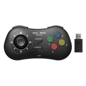 8Bitdo NEOGEO Windows、Android、NEOGEO mini用ワイヤレスコントローラ、クラシッククリック式ジョイスティック付き - SNK公式ライセンス Black｜miyanojin