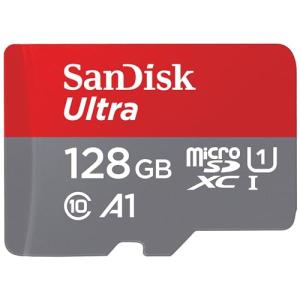 SanDisk サンディスク 128GB Ultra microSDXC UHS-I メモリーカード アダプター付き - 最大140MB/秒 C10 U1 フルHD A1 MicroSD カード - SDSQUAB-128｜miyanojin