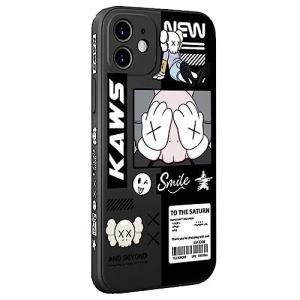 Kaws iPhone 13 Pro 用 ケース カウズ iphone 用 シリコン 保護カバー 人気 おしゃれ スマホケース キャラクター バンパー レンズ保護 ワイヤレス充｜miyanojin