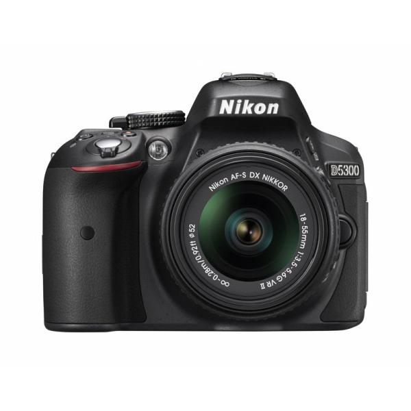 Nikon デジタル一眼レフカメラ D5300 18-55mm VR II レンズキット ブラック ...