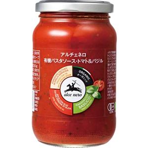 ALCE NEROアルチェネロ 有機 パスタソース トマト & バジル 350g オーガニック イタリア産 1 個｜miyanojinn11