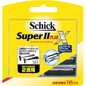 シック Schick スーパーIIプラスX 2枚刃 替刃 16コ入 髭剃り カミソリ｜miyanojinn11