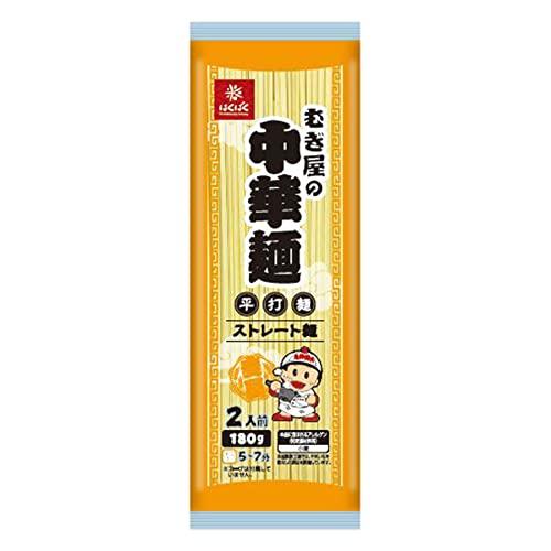 はくばく むぎ屋の中華麺 平打麺 180g×10袋