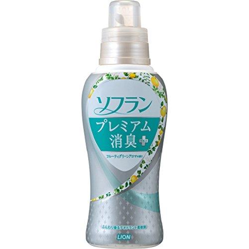 ソフラン プレミアム消臭プラス 柔軟剤 フルーティグリーンアロマの香り 本体620ml