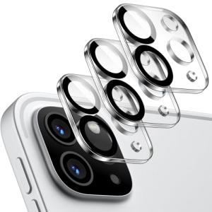JEDirect カメラレンズフィルム iPad Pro 11/12.9インチ2022/2021/2020発売 9H 傷つけ防止 高透過率 強化ガラス 全面保護 簡単に取り付け 3枚セット