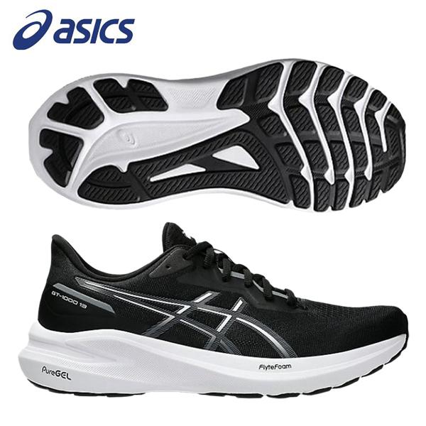 ランニングシューズ　アシックス　GT-1000 13　1011B858　003　ブラック×ホワイト　...