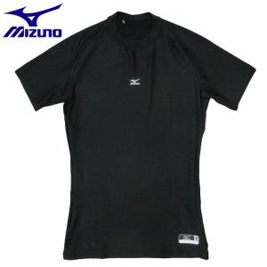 ミズノ　バイオギアアンダーシャツ　丸首半袖　野球アンダーシャツ　12JA4C9109　ブラック　XOサイズ｜miyaspo