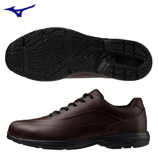 ミズノ　ウォーキングシューズ　LD40 VII SW　B1GC2403　58　ダークブラウン　送料無...