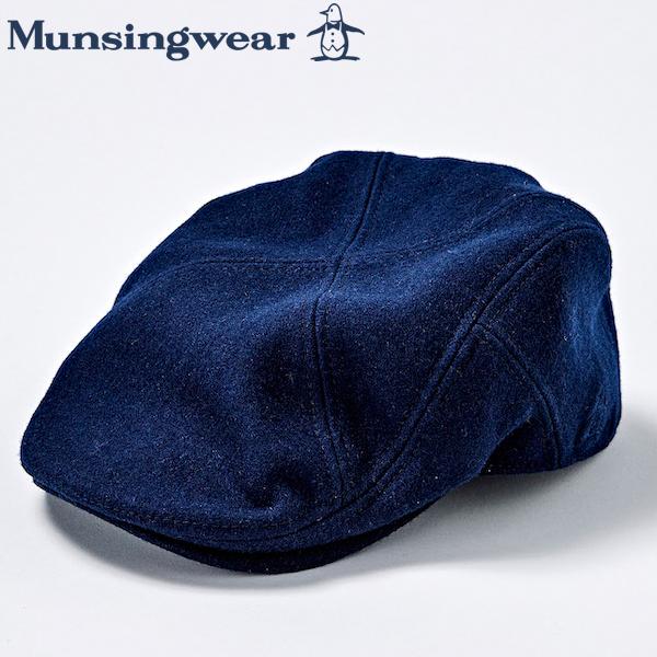 ゴルフキャップ　マンシングウェア　ゴルフウエア　帽子　ハンチングキャップ　MGBWJC80　NV　ネ...