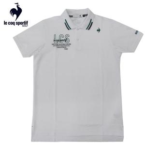 サイズ：LL LE COQ GOLF ルコックゴルフ 2024年モデル 半袖ポロシャツ  ホワイト系 [240101457550] ゴルフウェア メンズ ストスト LE COQ GOLF ルコックゴルフ 2024年モデル 半袖ポロシャツ