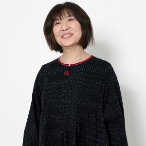 彩藍 スモックエプロン 麦秋斜めギャザーチュニ...の詳細画像4