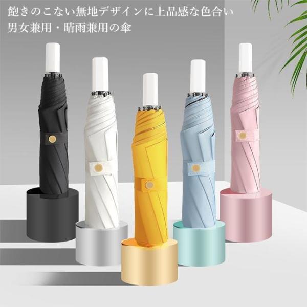晴雨兼用傘 折畳傘 傘 雨傘 日傘 男女兼用 アンブレラ 折りたたみ傘 無地 晴雨両用 折り畳み傘 ...