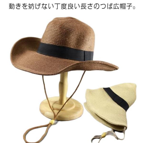 折りたたみ可能 麦わら帽子 メンズ キッズ UVカット ストローハット 夏 つば広 日除け 中折れ ...