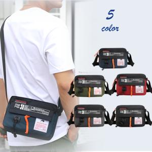 ショルダーバッグ メンズ レディース 5色 おしゃれ ナイロン系 斜め掛け 送料無料 メール便 代引き不可