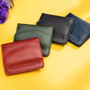 財布 レディース 二つ折り 革 小銭入れ付き ミニ財布 コンパクト シンプルデザイン 4色 送料無料 メール便 代引き不可