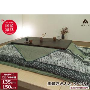 こたつ フトン コタツ 布団 セット 掛敷セット 綾部焼柄 国産 180cm幅