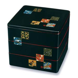 未使用 村上堆朱 菓子器 牌丹彫刻 木箱入り 伝統工芸 漆器 未使用 村上