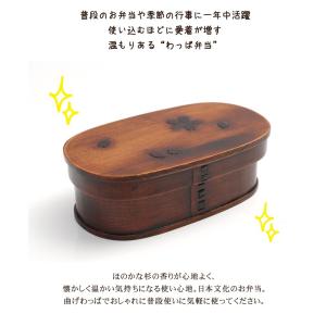 【14%OFF】 お弁当箱 曲げわっぱ 小判 ...の詳細画像3