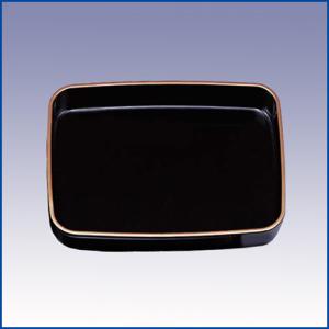 みよし漆器本舗 木質 尺5寸 45.5cm 広蓋 金縁 結納盆 結納用品 お盆