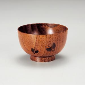 【未使用　美品】 大きめ木製荒彫 汁椀 5客揃 みよし漆器本舗 お椀 大きめ 天然木製 多用椀 木目 大 15cm 漆塗り 食器