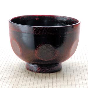みよし漆器本舗 天然木製 大汁椀 布張エクボ 曙 漆塗り お椀 おわん お