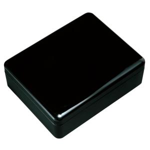 文箱 書類入れ 書類箱 文庫 A4 板蓋 黒塗り 花静か 11.0 会津漆器 会津