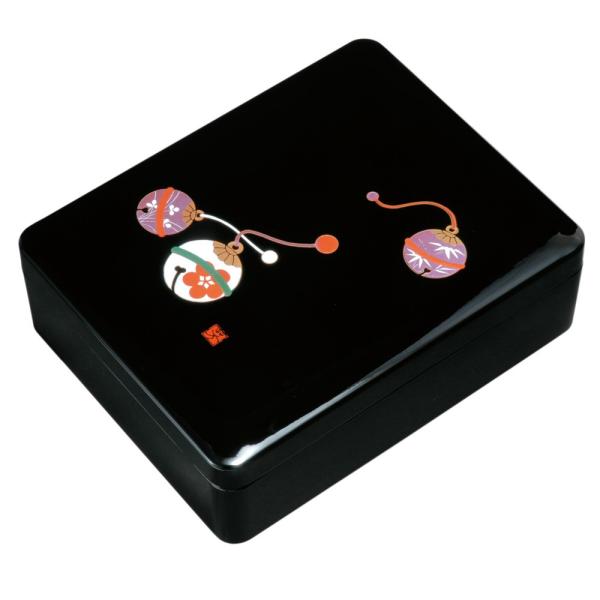 尺１寸 合口文庫 ワイド 黒 鈴（内梨地）（A4判） 書類入れ 蓋付き 収納ボックス 収納ケース 書...