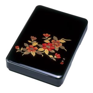 みよし漆器本舗 木製 尺1寸 合口文庫 蒔絵 金あやめ（A4判） 書類入れ