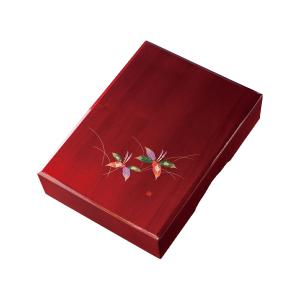 みよし漆器本舗 文庫 尺寸 印章セット 山茶花（金蒔絵）（印アソート