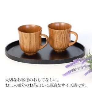 天然木製 小判盆 10寸 30cm 布貼り お...の詳細画像4