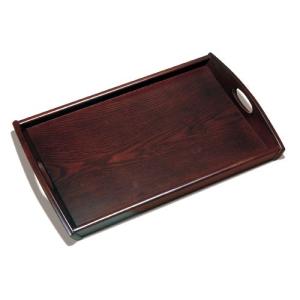 お盆 長手盆 48cm 鉄仙 ｜ 和風 トレー 取手穴 : びーんず生活雑貨デポ