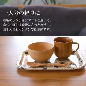 ノンスリップトレー ローズ 花柄 小長盆 ベー...の詳細画像3