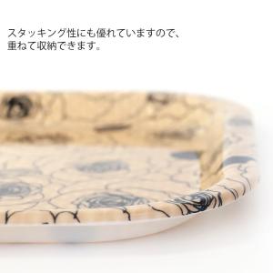 ノンスリップトレー ローズ 花柄 小長盆 ベー...の詳細画像5