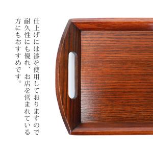 お盆 小長盆 コーヒートレー 天然木製 小盆 ...の詳細画像2