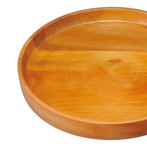 お盆 トレー 30cm 木製丸盆 春日茶盆 お...の詳細画像1