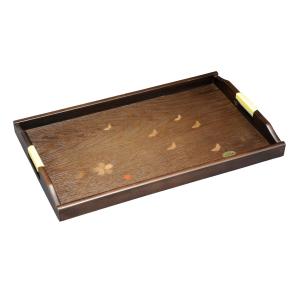 木製トレー 富士型長手盆 51cm お盆 : 漆器とキッチン 祭りのええもん