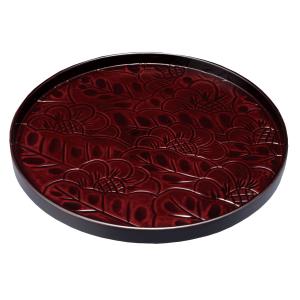 高塚和則 一人膳 木立 丸 （ 33cm ） ウォルナット 木工房玄 : 雑貨の