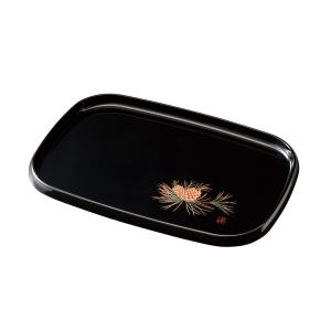 みよし漆器本舗 紀州塗り お盆 トレー 10寸 30cm 丸盆 玉虫塗 金縁付