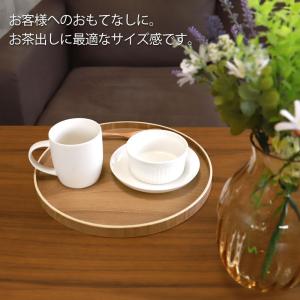 【クーポン有】 天然木製 丸盆 10寸 30c...の詳細画像2