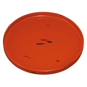 みよし漆器本舗 紀州塗り 尺1寸 根来塗 丸盆 お盆 トレー トレイ お