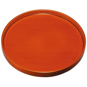 みよし漆器本舗 紀州塗り 尺寸 丸盆 春慶塗（厚縁） お盆 トレー