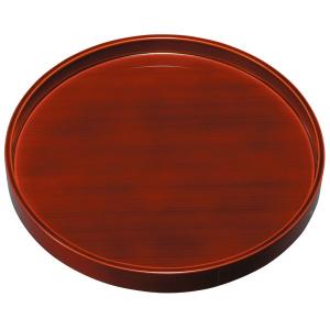 みよし漆器本舗 紀州塗り 8寸 丸盆 朱 ラン お盆 トレー トレイ お