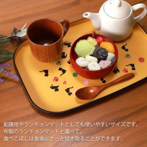 50%OFF ねこcafeトレー 梨地 約35...の詳細画像3